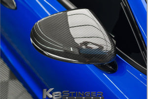 Kia Stinger Mirror Cover Replacements Carbon Fiber