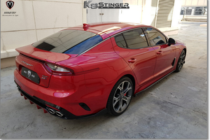 M&S Kia Stinger Body Kit Rear Lip Splitter