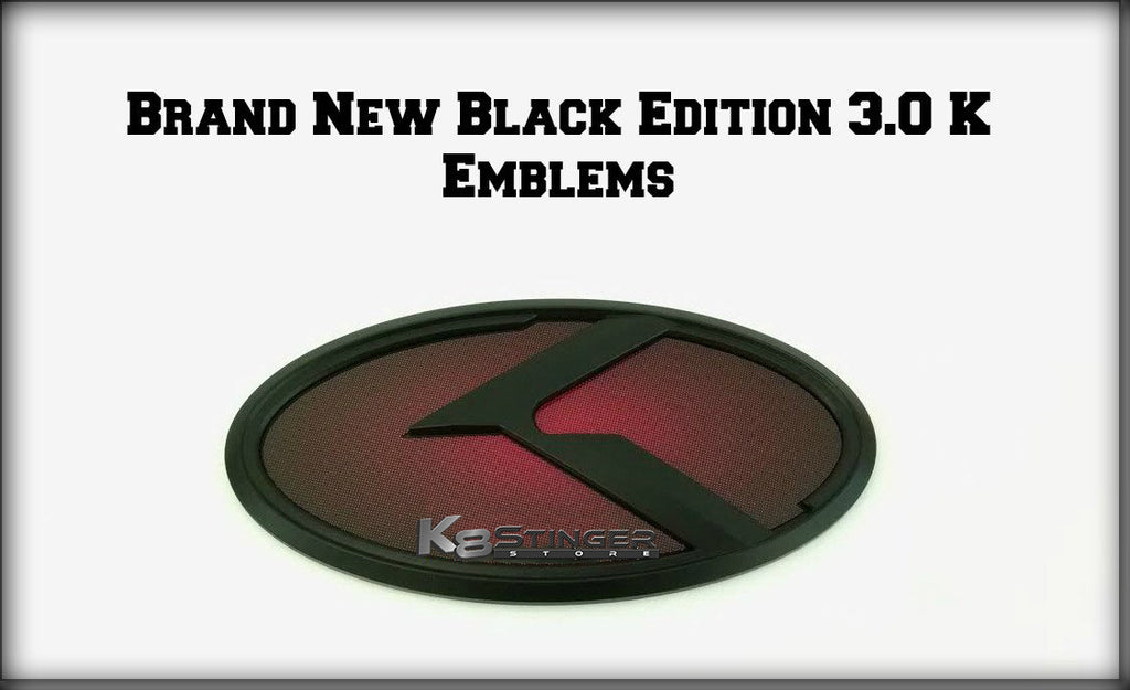Kia Stinger - 3.0 K Emblem Sets "BLACK EDITION"