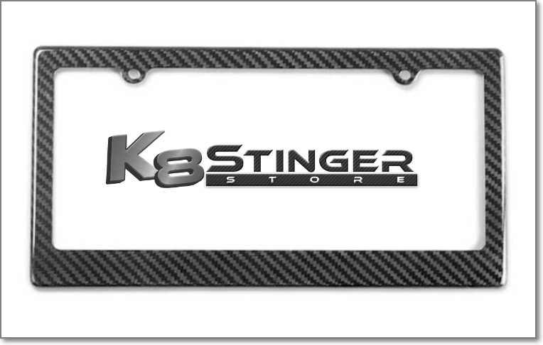 Kia Stinger Carbon Fiber License Plate