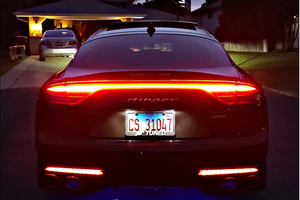 Kia Stinger Rear Bumper 2022 Sequential LED Lights