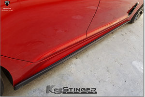 Kia Stinger Black Side Skirts