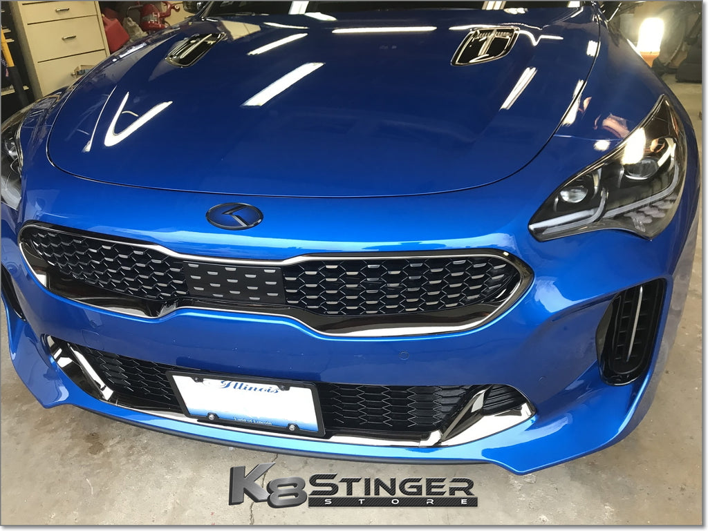 stinger blue black k emblem