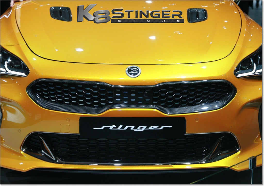 Kia Stinger E logo yellow