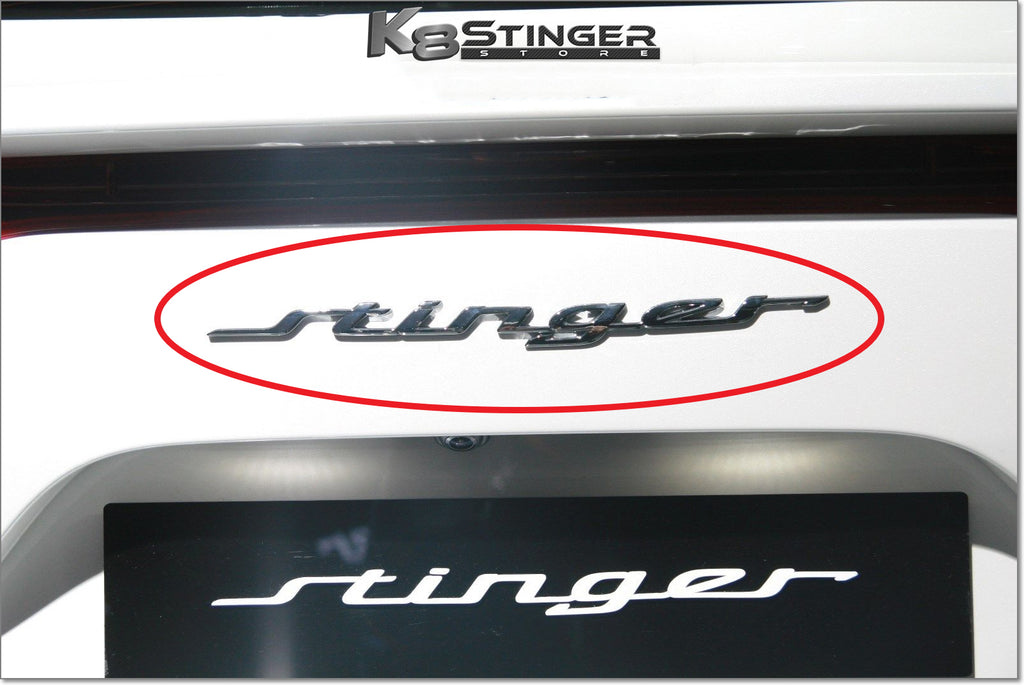 Kia Stinger trunk badge