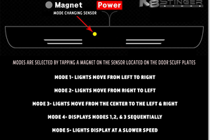 Kia Stinger Door Scuff Plate Mode Selector